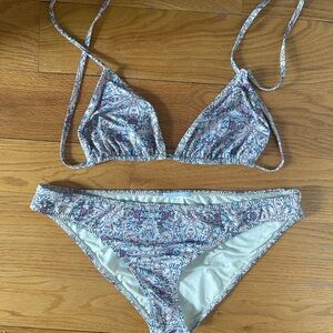 Eberjey floral string bikini set